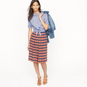 J Crew Gondola Striped Skirt